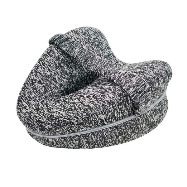 Heart-Shaped Orthopedic Memory Foam Leg Positioner Pillow - Gray