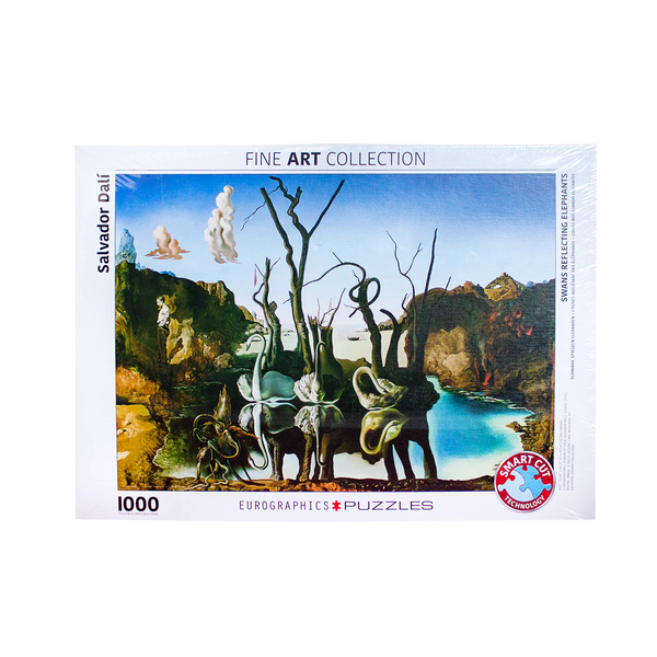 Swans Reflecting Elephants - 1000 Piece Puzzle