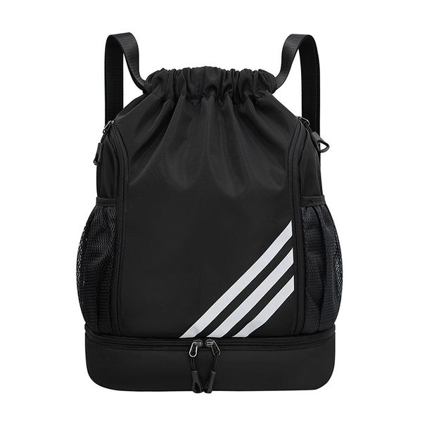 New Drawstring Backpack Large Foldable Sports Basketball Bag