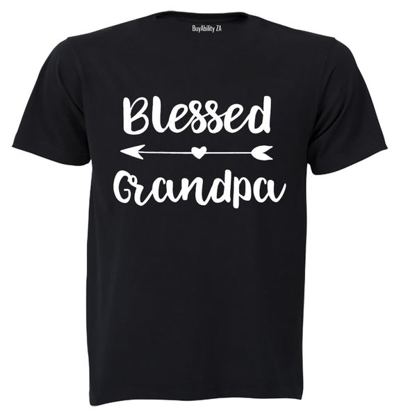 Blessed Grandpa - Mens - T-Shirt - White