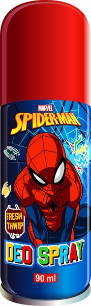 SPIDER-MAN By Marvel Official Licensed Kids Deodorant 6 Pack Spray 90ml