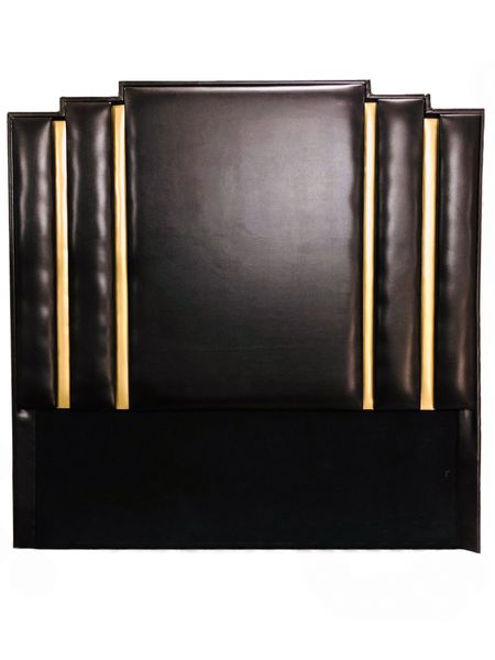 Gabbana &amp; Louis - Modern Luxurious Headboard Brown Leather