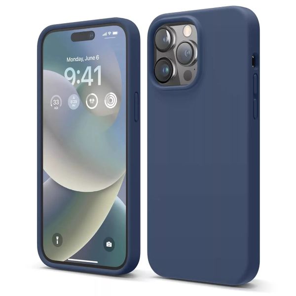 Shockproof Silicone Case - Navy Blue For Iphone 11 Pro