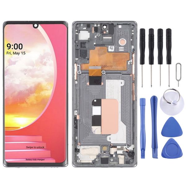 Replacement LCD with Frame for LG Velvet LM-G900, LM-G910 L-52A with Tools