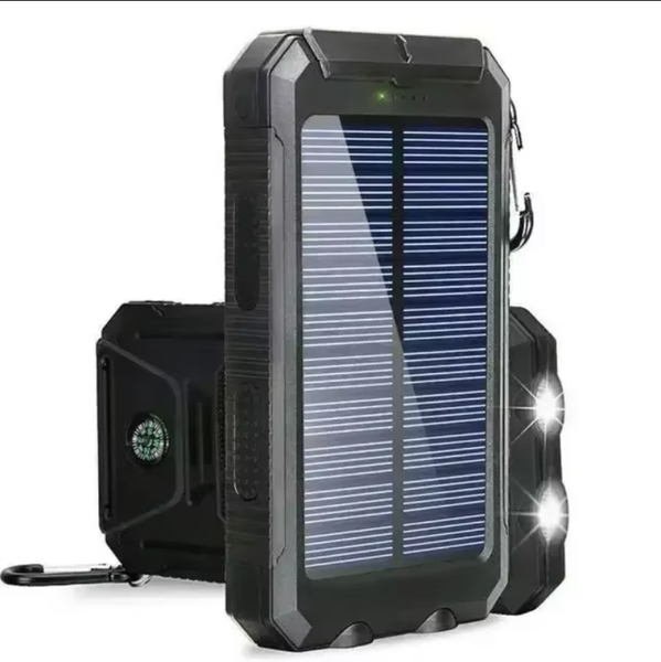 20000mah Solar Power Bank Waterproof Large Capacity Powerbank Fast Charging
