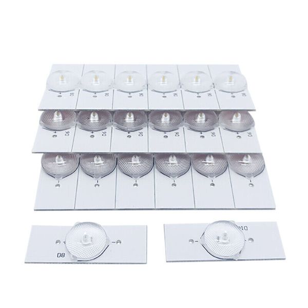 20pcs 6V 2W SMD Lamp Beads with Optical Lens Fliter for LED TV Repair