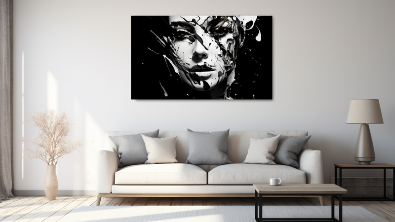 Canvas Wall Art - Abstract Face Creative Art - HD0220