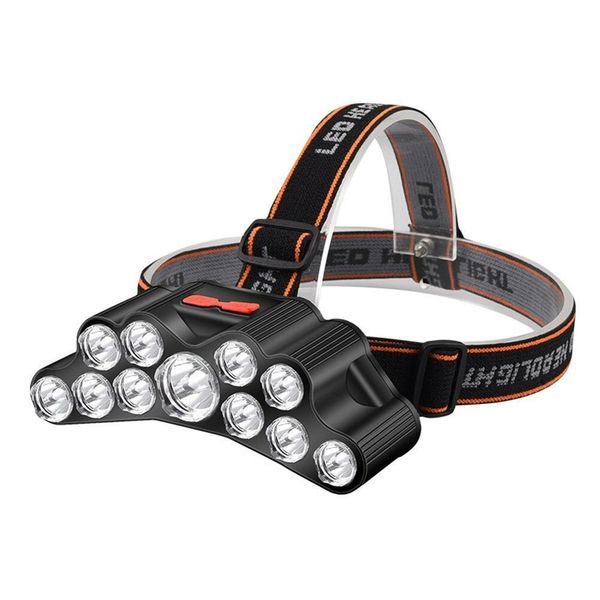 Rechargeable Headlamp 500Lumen Headlight 11LED Work Light Camping Headlight