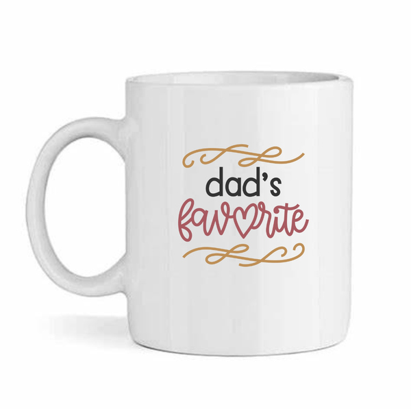 Dad's Favorite-Father's Day-Valentines-Birthday-Christmas Pack Mug