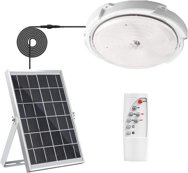 50W Solar Ceiling Light with Remote Control