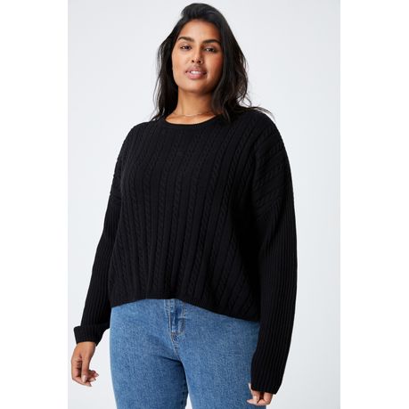 Black cotton jumper outlet womens