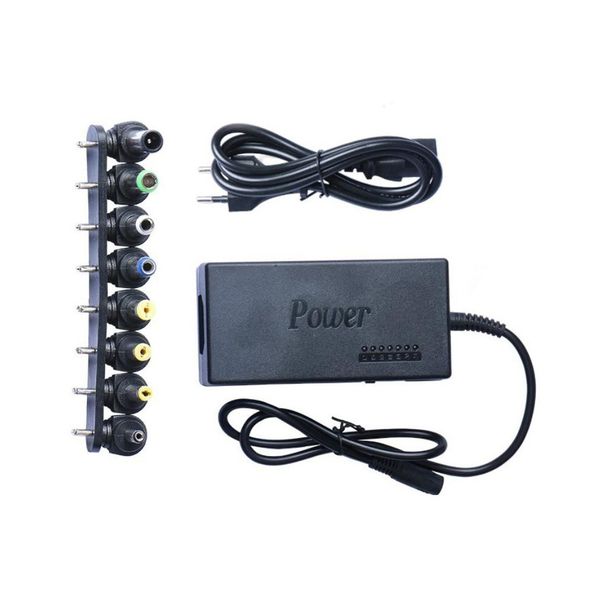96W 8Plug AC DC Power NoteBook Adapter/Laptop Charger 12-24V