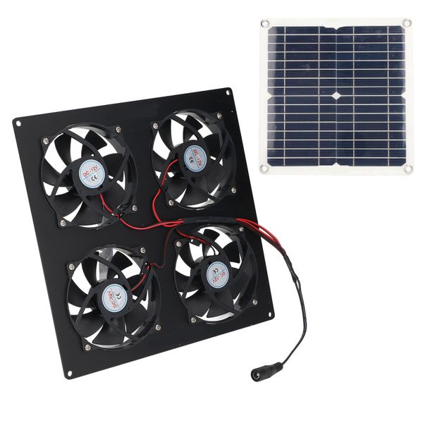 Solar Powered Fan for Greenhouse, RV, and Pet Houses