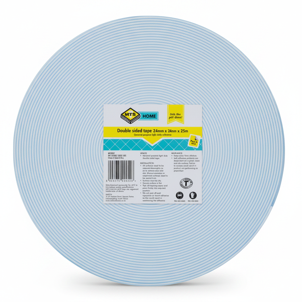 MTS Double Sided Tape 3mm x 25m for Crafting and Mounting