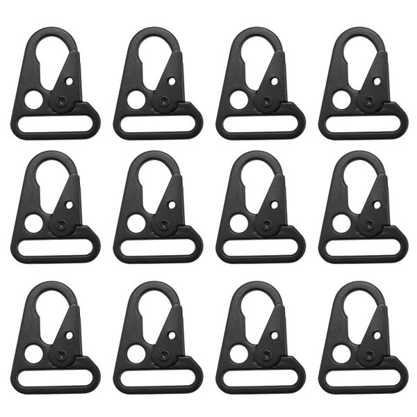 12 Pieces Enlarged Mouth Clip Sling Clasp Olecranon Hook For Keychain