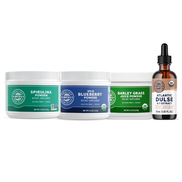 Heavy Metal Detox - Wild Blueberry + Barley Grass Juice + Spirulina + Dulse