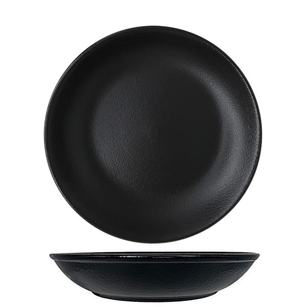 Black Ceramic Plates 20cm - Set Of 4