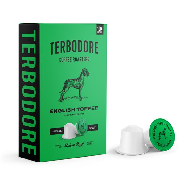 Terbodore English Toffee - 10 Nespresso compatible coffee capsules