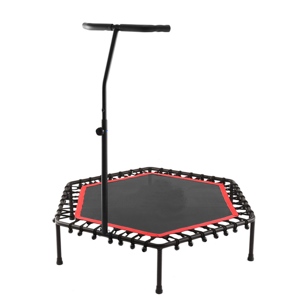 Foldable Fitness Trampoline with Adjustable Handle