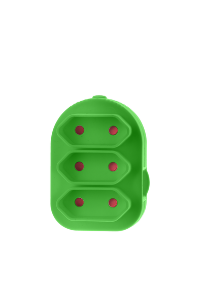 Electricmate Triple Euromate Adaptor - Green