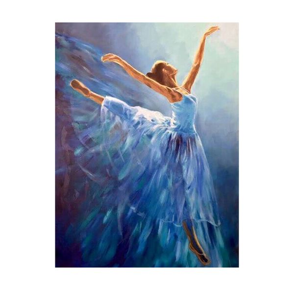 Diamond Painting DIY Kit,Full Drill, 40x30cm- Ballet Dancer