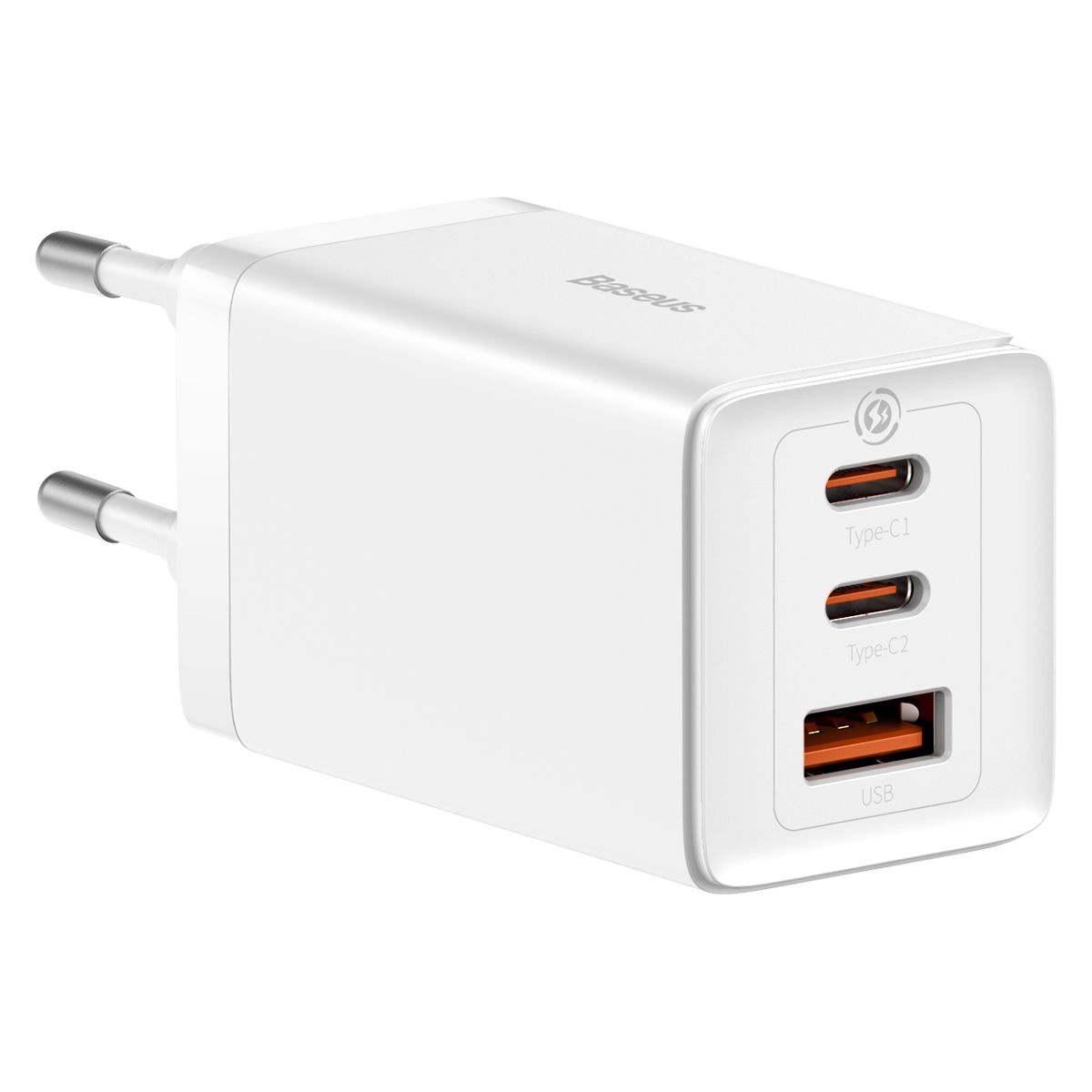 Baseus GaN5 Pro 65W Fast Charger with 3 Ports, 2 USB-C + USB-A EU ...