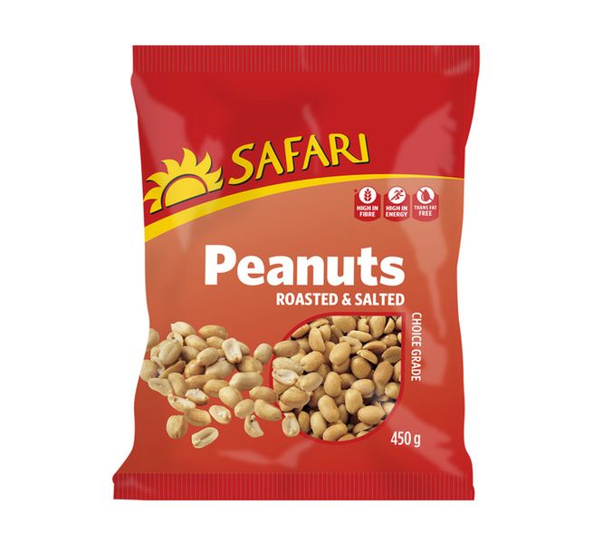 Safari - Roasted &amp; Salted Peanuts 450g