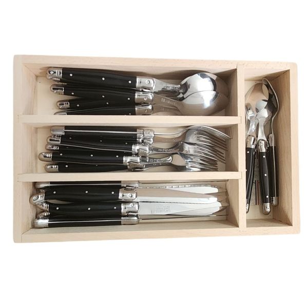 Andre Verdier Cutlery Set - 24-piece - Black
