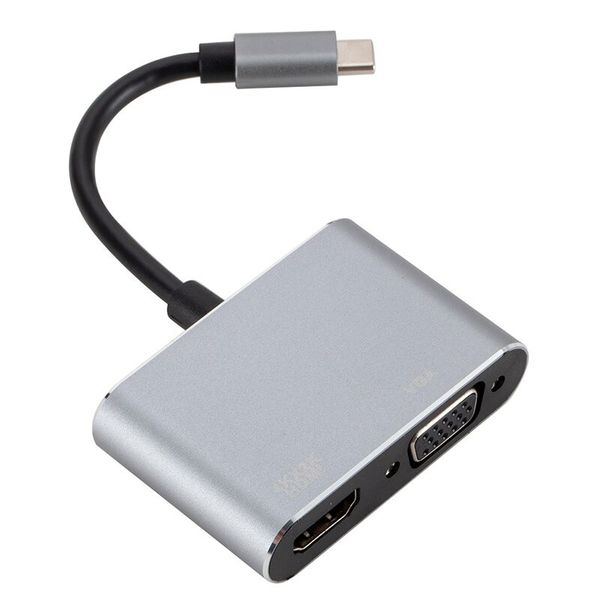 4K USB-C 3.1 HDMI &amp; VGA HUB Video Converter Adaptor