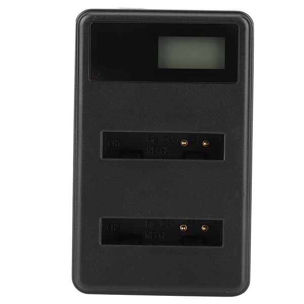 Dual NB-6L USB Charger with LCD