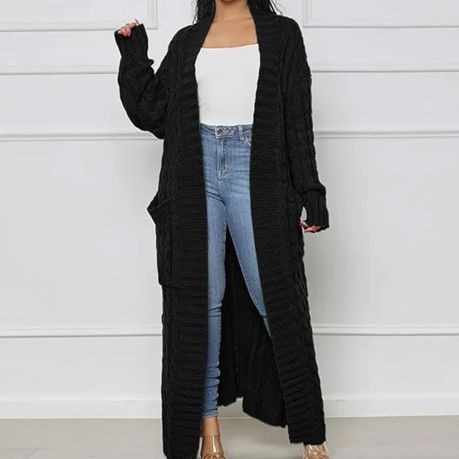 Long cardigan jersey best sale