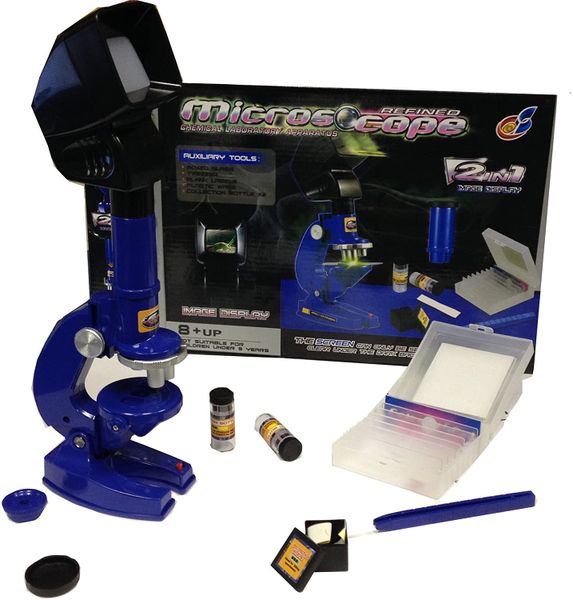 Microscope Set with Projector 100X 200X 450X with Light Magnification