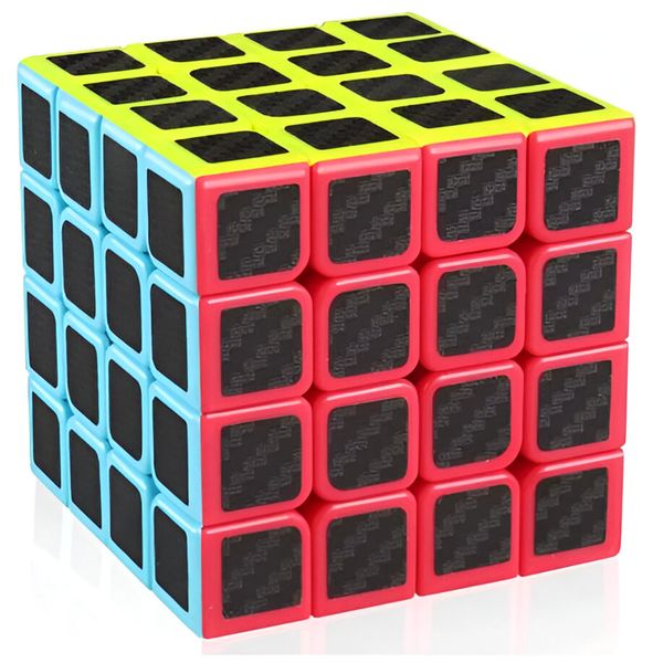 4x4 Carbon Fibre-Styled Rubik's Cube