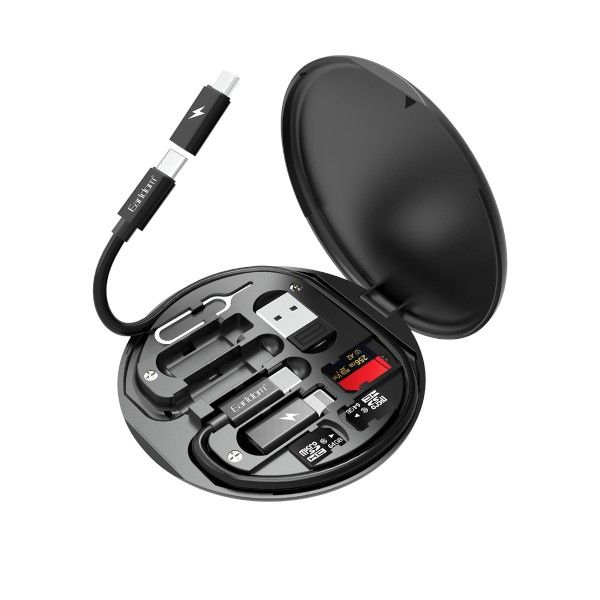 EARLDOM - EC-148 - Fast Charging Multicable Storage Box - Black