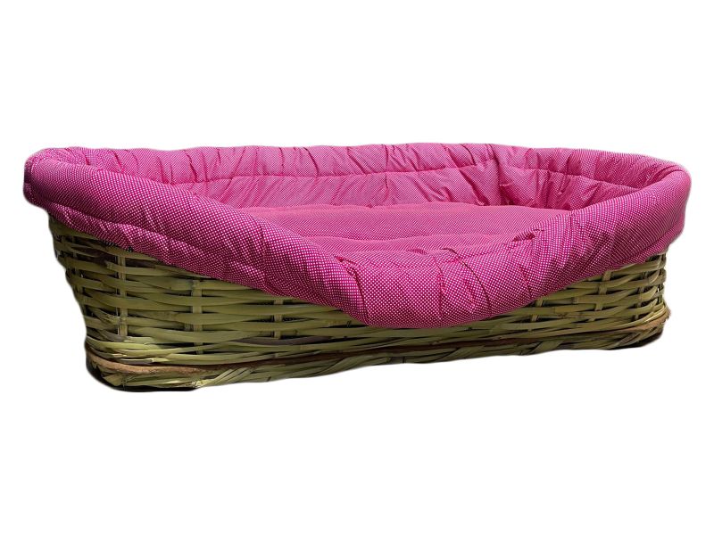 X-Large Basket Dog Bed with Cushion