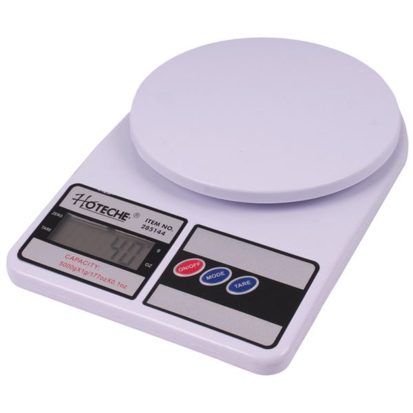 Hoteche Digital Kitchen Scale - 5kg Capacity (White)