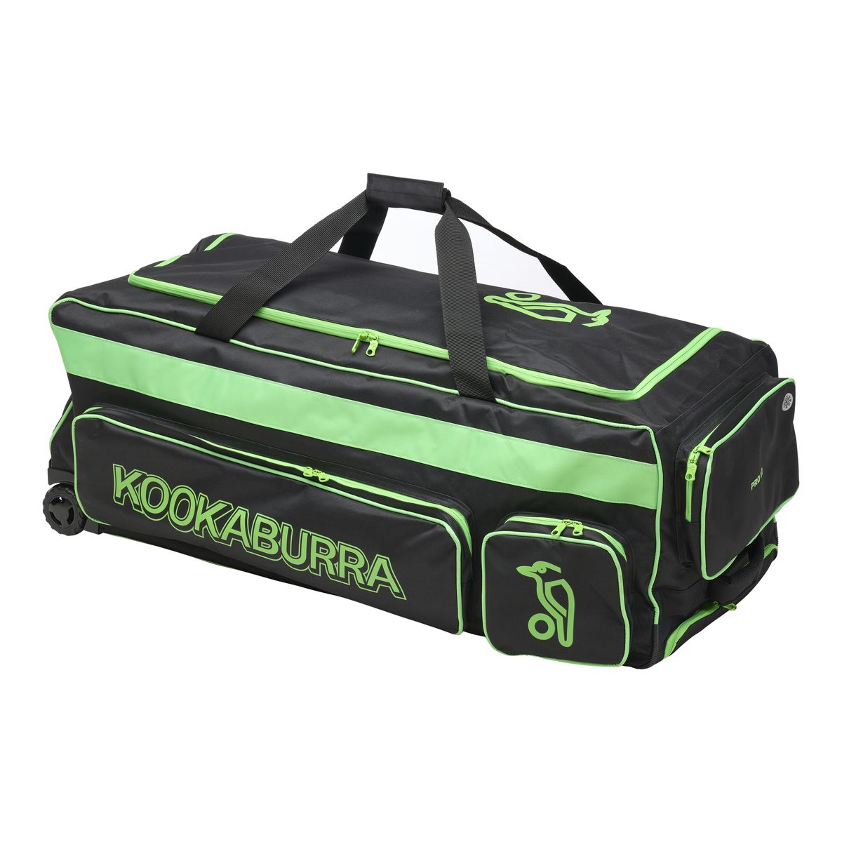 Kookaburra Pro 1.0 Cricket Wheele Bag - Black/Lime