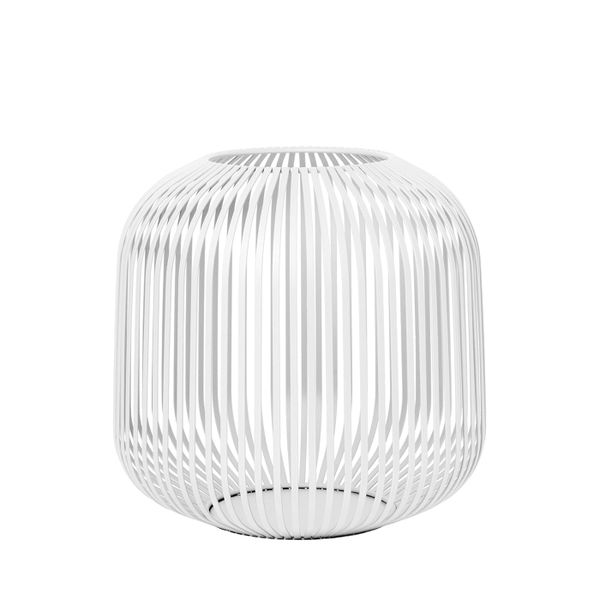 Blomus Lantern - Powder Coated Steel in White: Medium 28x27cm LITO