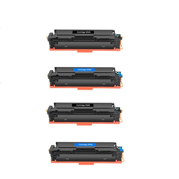 Compatible Toner Set is compatible with Canon 054H - 2 x Black and 2 x Cyan