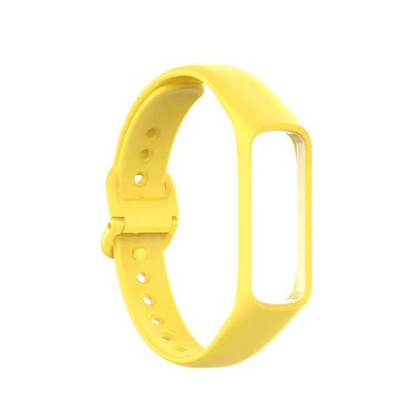 Silicone Strap Compatible With Samsung Galaxy Fit 2-Yellow