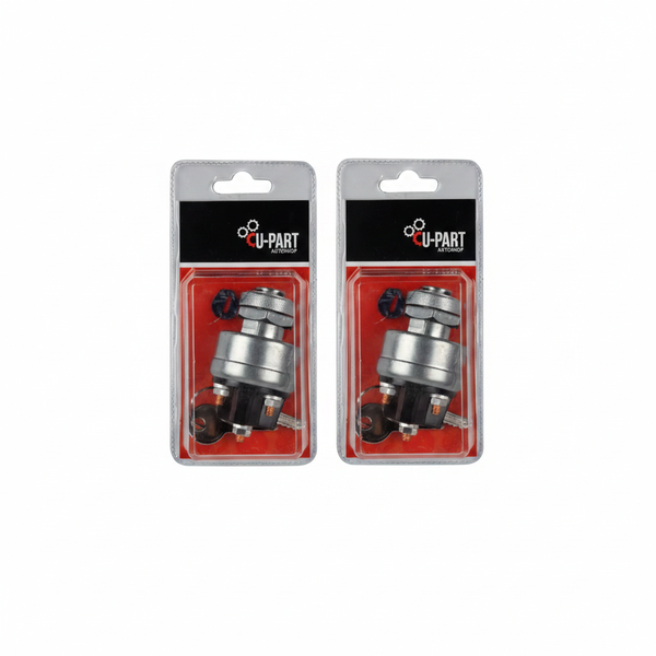 U-Part 24 Volt Heavy Duty Ignition Switch for HUMVEE Vehicles - 2 Pack