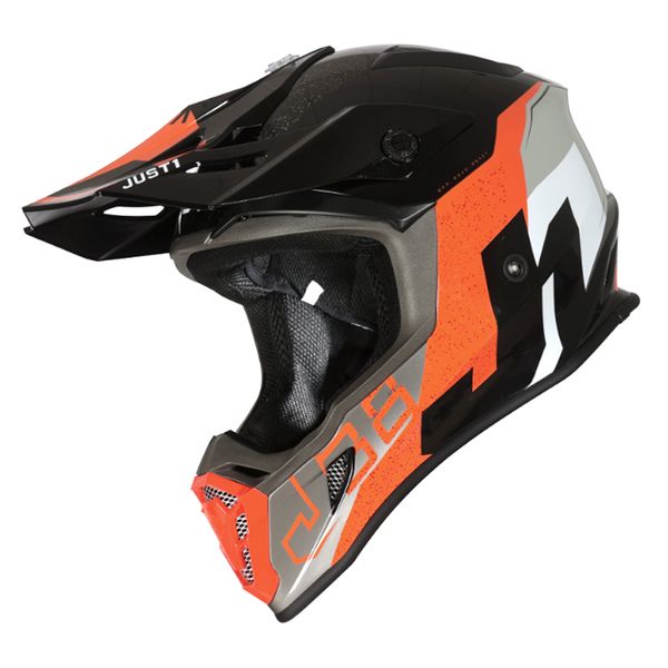 Just 1 J38 Korner Orange / Black Gloss Helmet