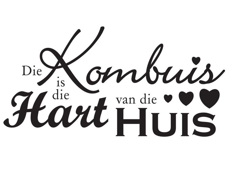 Fantastick - Kombuis Vinyl Wall Quote - Charcoal