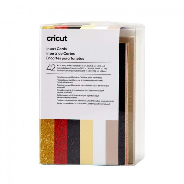 Cricut Insert Cards Glitz &amp; Glam R10 (8;9 Cm X 12;4 Cm) 42-Pack