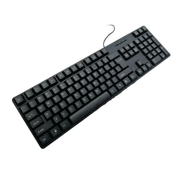 DW Antelope USB Wired Keyboard 104 Key - For Office Laptop/PC- Black TJ-818