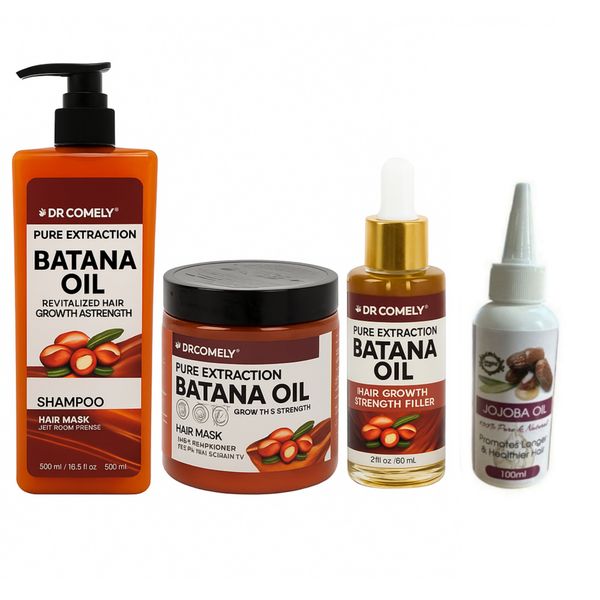 Ultimate Batana &amp; Jojoba Hair Revive Kit- Growth &amp; Strength Booster