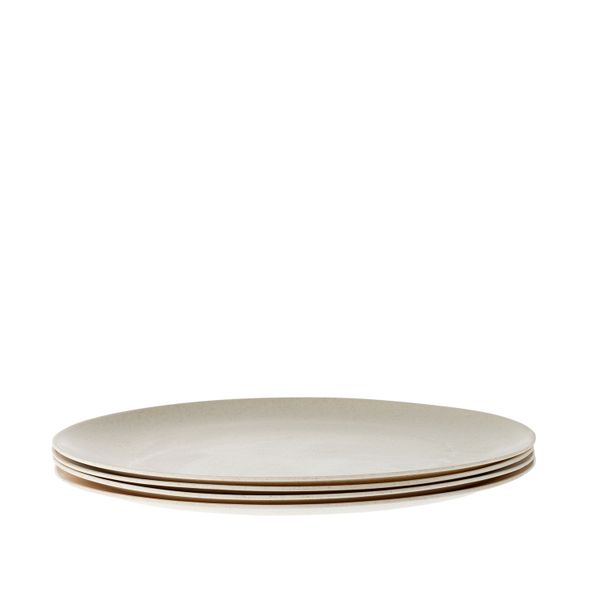 George &amp; Mason - Harlowe Bamboo Fibre Side Plate 4pk Cream