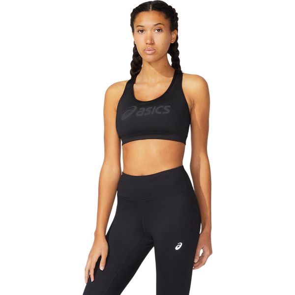 ASICS Women's Core Logo Running Bra - Performance Black/Performance Black