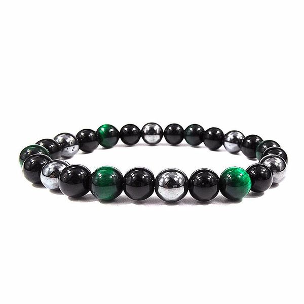 Beaded Bracelets for Men Women/Triple Protection Bracelet/bangle Tigers Eye