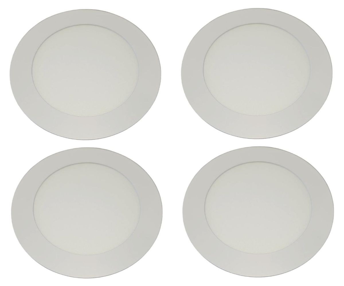 LED Round Panel Light 12w 145mm Diameter - 4 Pack Cool White
